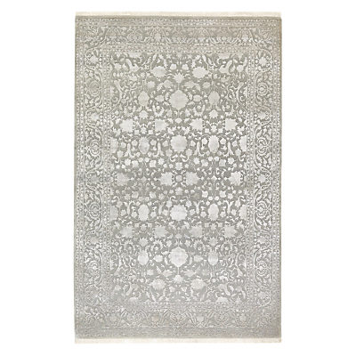 Ramezani Ferahan Keshan Hand Knotted Rug, L241 x W169cm, Silver Ramezani Ferahan Keshan Hand Knotted Rug, L241 x W169cm, Silver